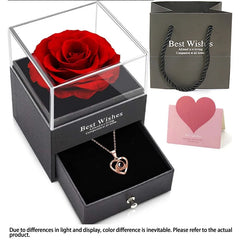 Jewellery/Gift Box with Artificial Rose Flower