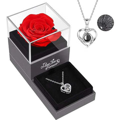 Jewellery/Gift Box with Artificial Rose Flower