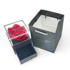 Jewellery/Gift Box with Artificial Rose Flower