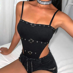 Lingerie Leather Erotic Bodysuit